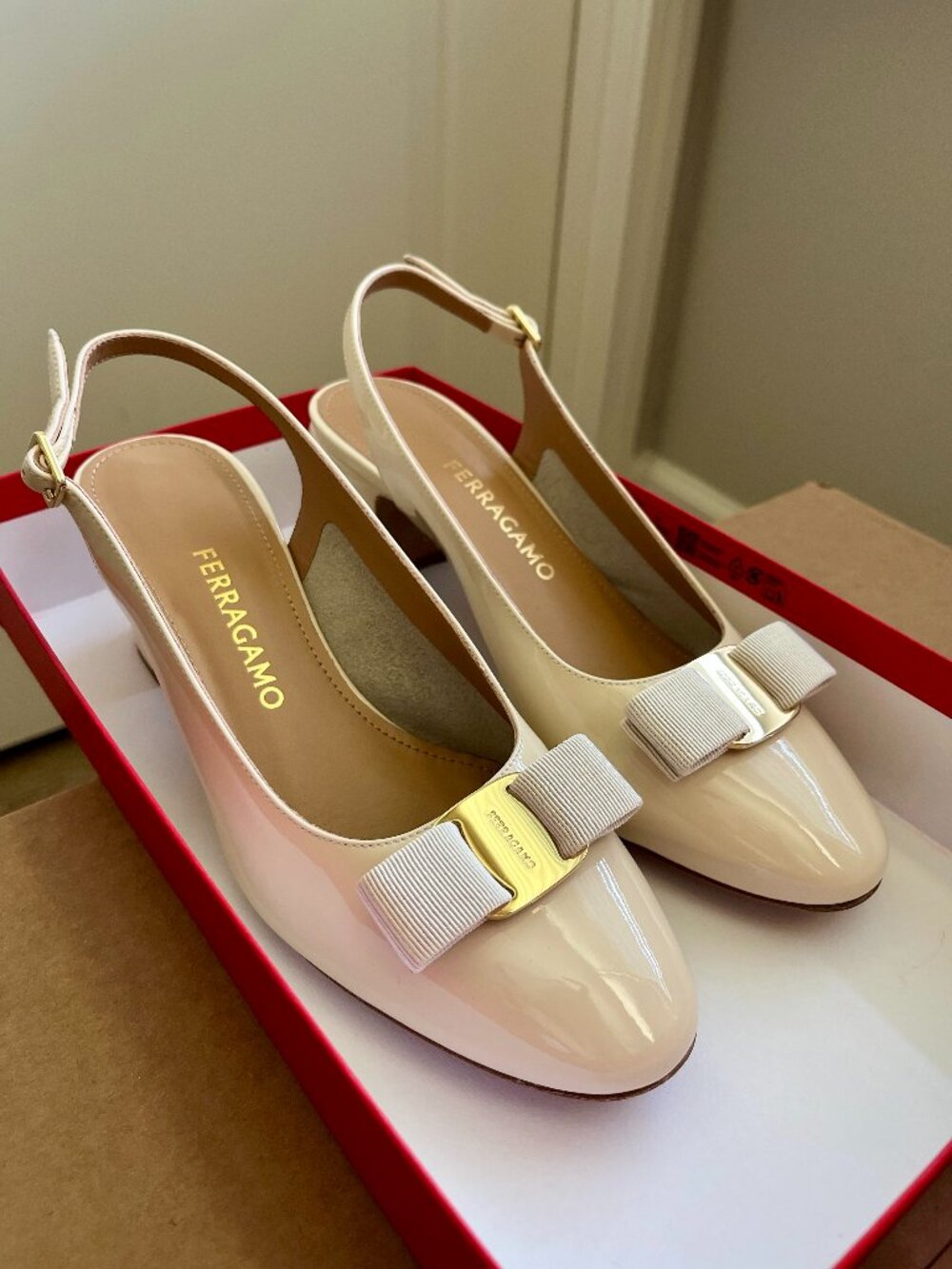 FERRAGAMO Women's Vetty 55 Slingback Pumps